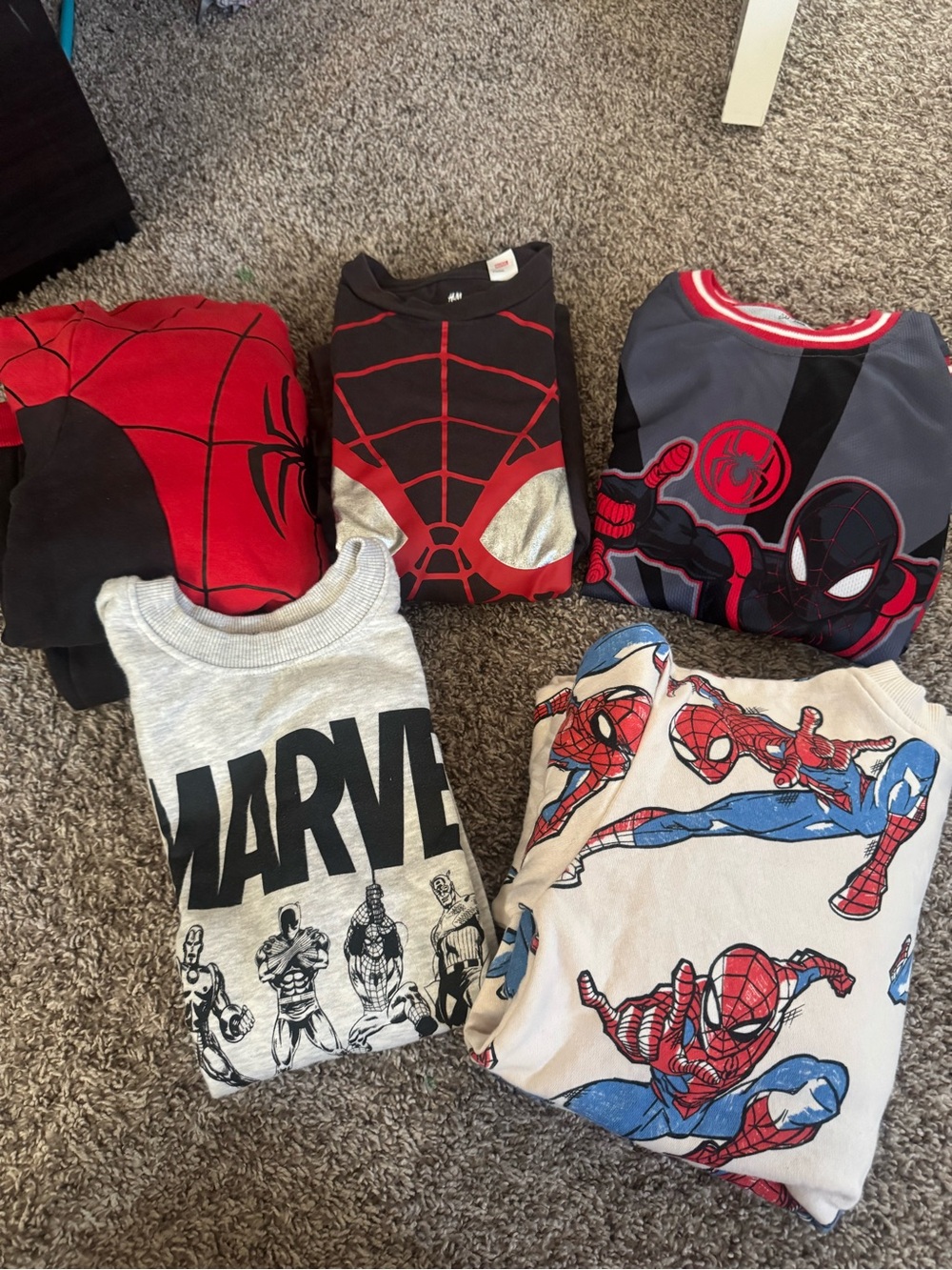 Boys Disney Marvel Kids Spider-Man Red & Black Costume Shirt - Official Marvel